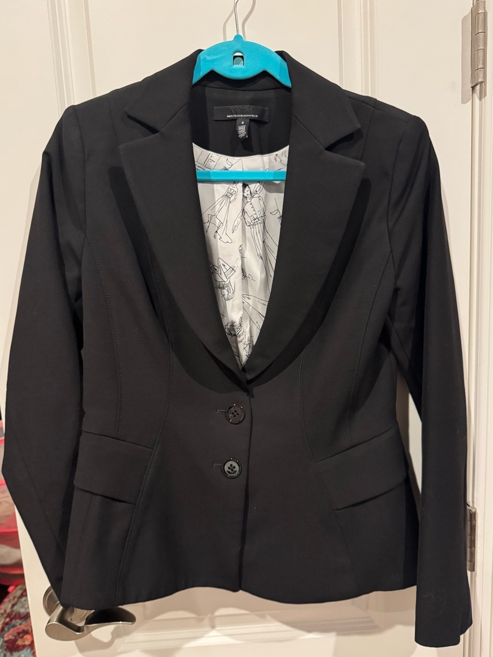 White House Black Market Black Tailored Blazer